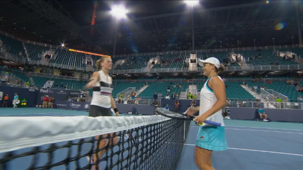  : Miami - Kvitova stoppe en quarts de finale 