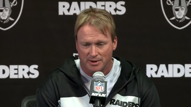 Oakland Raiders head coach Jon Gruden: Former general manager Reggie McKenzie 'left some big shoes to fill ... I want to wish him the best' Oakland Raiders head coach Jon Gruden: Former general manager Reggie McKenzie 'left some big shoes to fill ... I want to wish him the best'