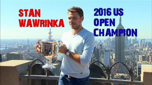 Wawrinka celebrates US Open triumph