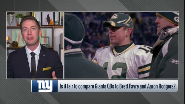Are the New York Giants quarterbacks comparable to Green Bay Packers quarterbacks Brett Favre and Aaron Rodgers? Are the New York Giants quarterbacks comparable to Green Bay Packers quarterbacks Brett Favre and Aaron Rodgers?