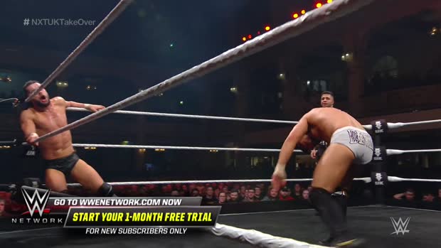 Finn Bálor wows the crowd by stomping Jordan Devlin: NXT UK TakeOver: Blackpool (WWE Network Exclusive) Finn Bálor wows the crowd by stomping Jordan Devlin: NXT UK TakeOver: Blackpool (WWE Network Exclusive)