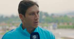 Caltex Socceroos midfielder Mark Milligan speaks about the Germany match-up on game day at the Confederations Cup in Russia. 