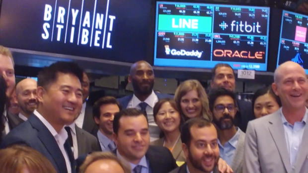 Kobe rings NY stock exchange bell
