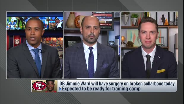 Mike Garafolo: San Francisco 49ers defensive back Jimmie Ward should be 'ready to go' for start of regular season Mike Garafolo: San Francisco 49ers defensive back Jimmie Ward should be 'ready to go' for start of regular season