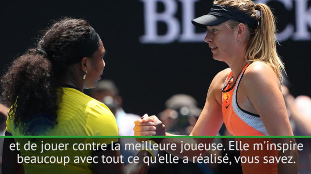  : Roland-Garros - Sharapova - 'Serena m'inspire beaucoup'