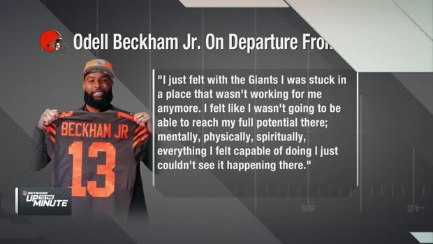 Cleveland Browns wide receiver Odell Beckham Jr.: I felt I couldn't reach my 'full potential' with the New York Giants Cleveland Browns wide receiver Odell Beckham Jr.: I felt I couldn't reach my 'full potential' with the New York Giants