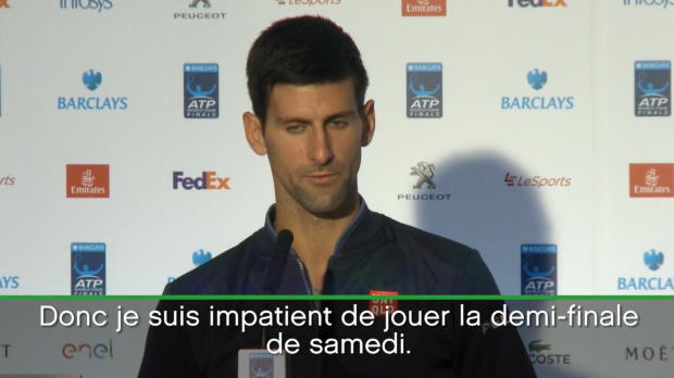  : NEWS - Masters - Djokovic - 'Le match o j'ai t le plus confortable'
