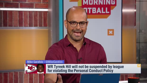 Mike Garafolo: NFL determines Kansas City Chiefs wide receiver Tyreek Hill did not violate Personal Conduct Policy Mike Garafolo: NFL determines Kansas City Chiefs wide receiver Tyreek Hill did not violate Personal Conduct Policy