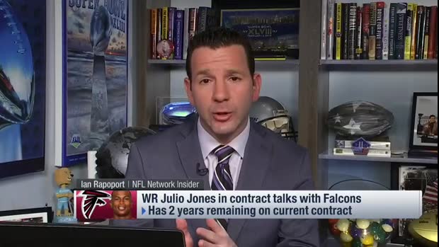 Ian Rapoport: Atlanta Falcons, wide receiver Julio Jones are making 'some progress' in contract talks Ian Rapoport: Atlanta Falcons, wide receiver Julio Jones are making 'some progress' in contract talks