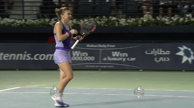  : WTA - Duba - Halep surclasse Wozniacki