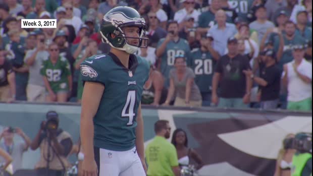 Philadelphia Eagles kicker Jake Elliott joins 'Good Morning Football' to share the wild story of how he became an NFL kicker Philadelphia Eagles kicker Jake Elliott joins 'Good Morning Football' to share the wild story of how he became an NFL kicker