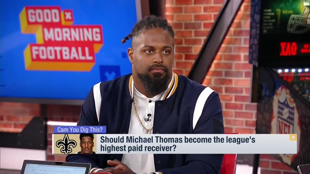 New Orleans Saints defensive end Cam Jordan makes his case for Michael Thomas to be highest paid wide receiver New Orleans Saints defensive end Cam Jordan makes his case for Michael Thomas to be highest paid wide receiver