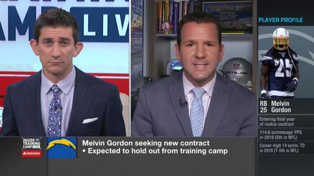 Ian Rapoport: Los Angeles Chargers running back Melvin Gordon planning to hold out of training camp for new deal Ian Rapoport: Los Angeles Chargers running back Melvin Gordon planning to hold out of training camp for new deal