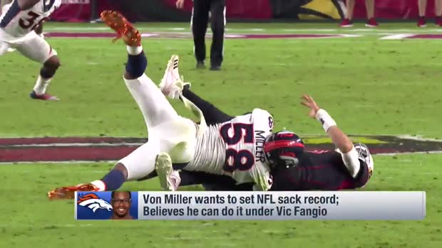 Willie McGinest: Denver Broncos linebacker Von Miller has the opportunity to break all-time sack record Willie McGinest: Denver Broncos linebacker Von Miller has the opportunity to break all-time sack record