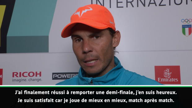  : Rome - Nadal - 'Une finale et un tournoi importants'