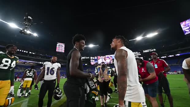 Green Bay Packers cornerback Jaire Alexander can't believe he was hurdled by Louisville Cardinals teammate and Baltimore Ravens quarterback Lamar Jackson Green Bay Packers cornerback Jaire Alexander can't believe he was hurdled by Louisville Cardinals teammate and Baltimore Ravens quarterback Lamar Jackson