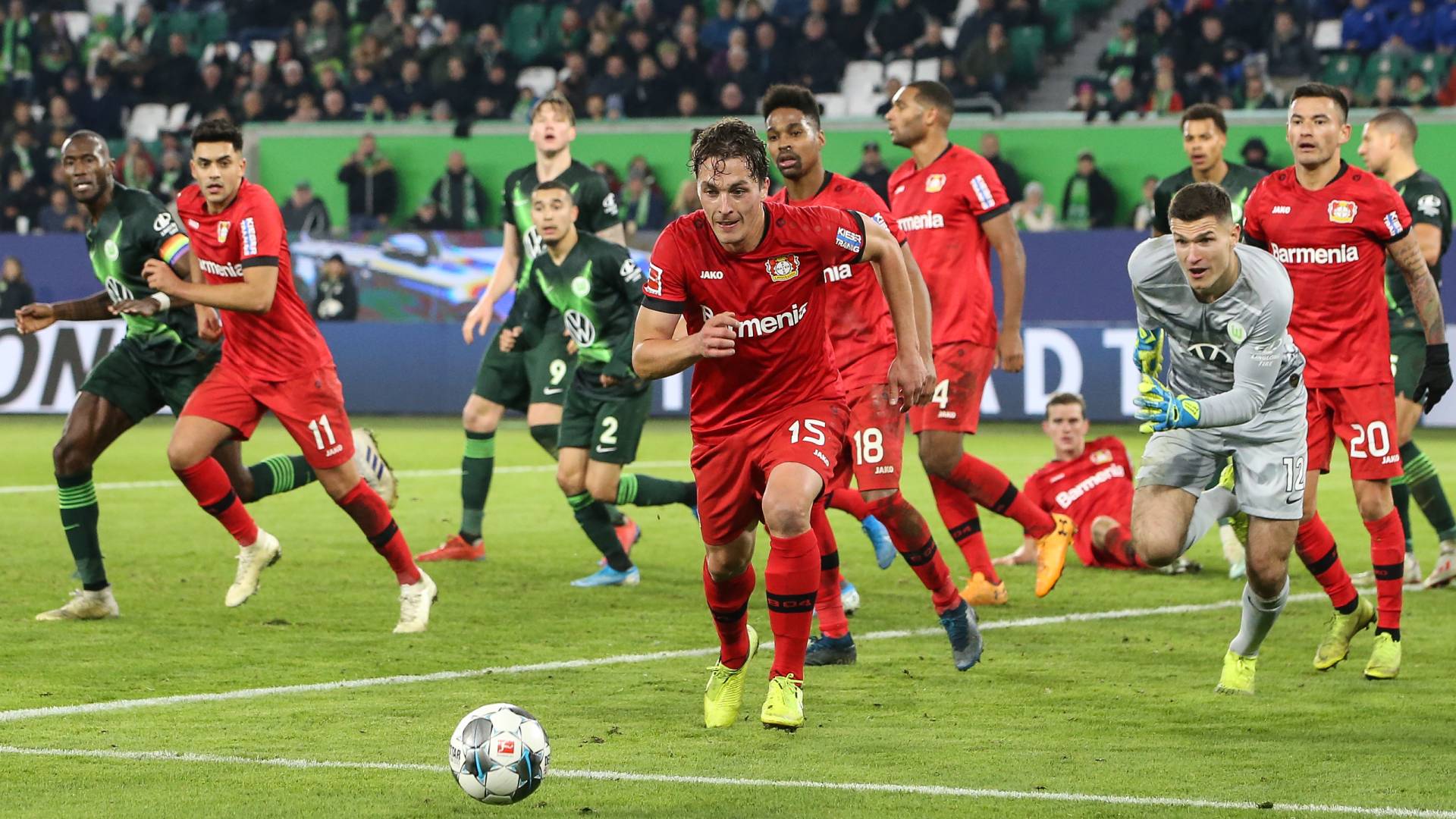 VfL Wolfsburg Bayer Leverkusen Hinspiel Bundesliga 2019/20