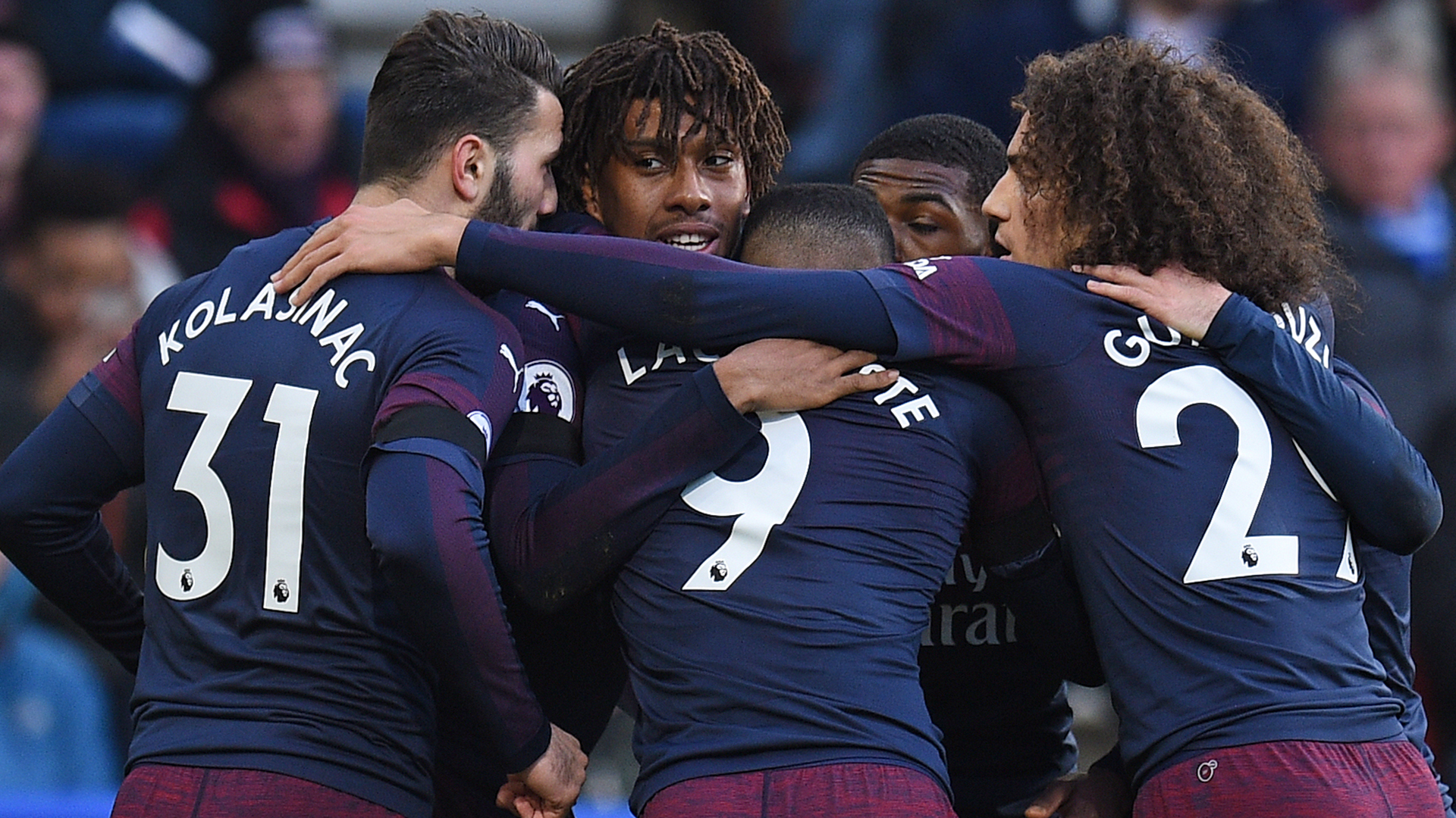 Alex Iwobi Arsenal Celebrating 2019