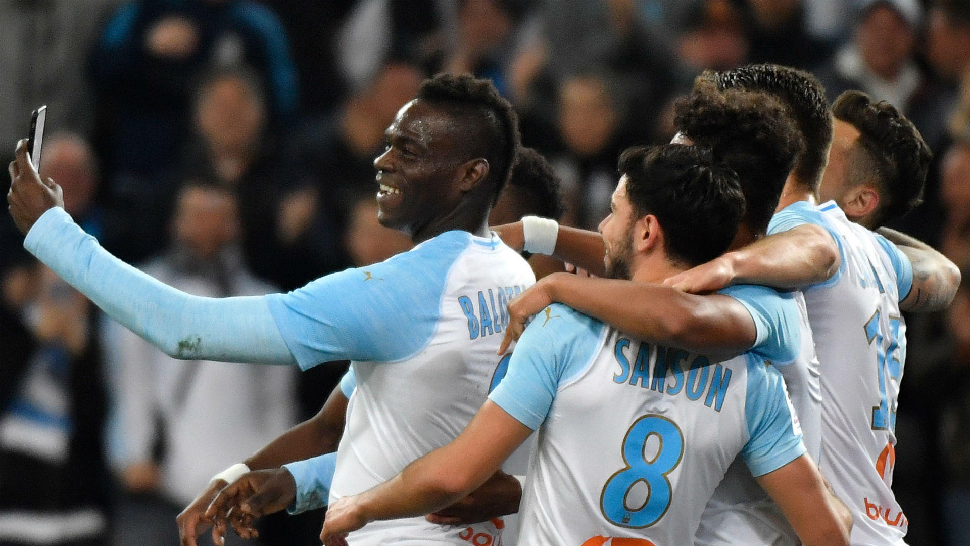 Mario Balotelli posted his goal celebration to Instagram right as it happened
