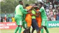 Gor Mahia players celebrate.