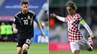 Lionel Messi Luca Modric Argentina Croatia