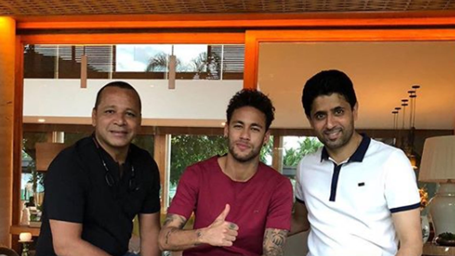 Neymar pai Neymar e Nasser Al Khelaifi Visita em Mangaratiba Rio de Janeiro 12 08 18