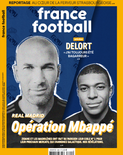 Zidane y Mbappé, portada de France Football.