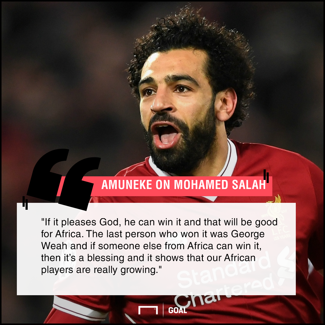 Amuneke on Salah