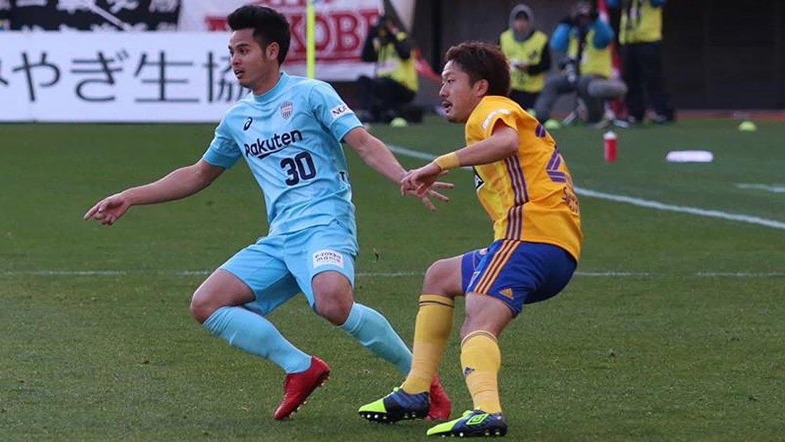 ผลการค้นหารูปภาพสำหรับ โกเบยังไร้ชัยโดนเซนไดยิงเจ๊า1-1
