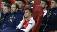 Alexis Sanchez Arsenal bench