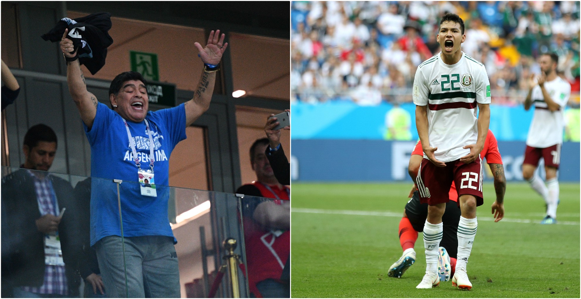 Maradona admite interés en 'Chucky' Lozano para su equipo