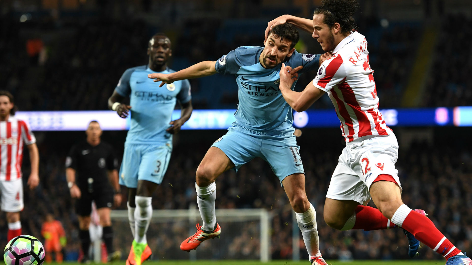 PHOTOS FROM MANCITY VS STOKE GAME