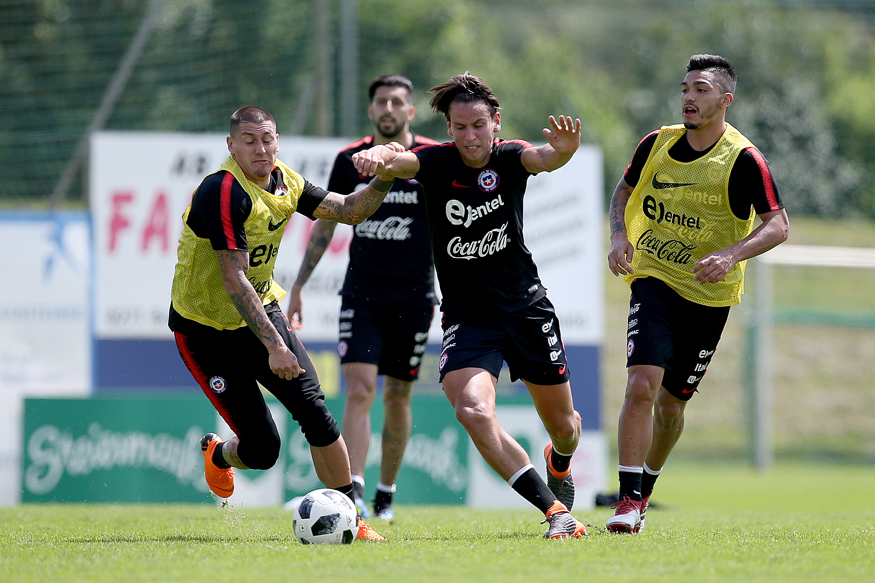 Nicolás Castillo Igor Lichnovsky Chile training 270518