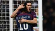Edinson Cavani Neymar PSG Celtic UEFA Champions League 22112017
