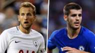 Harry Kane Alvaro Morata Tottenham Chelsea GFX