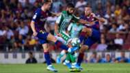 FRENKIE DE JONG JORDI ALBA BARCELONA NABIL FEKIR REAL BETIS