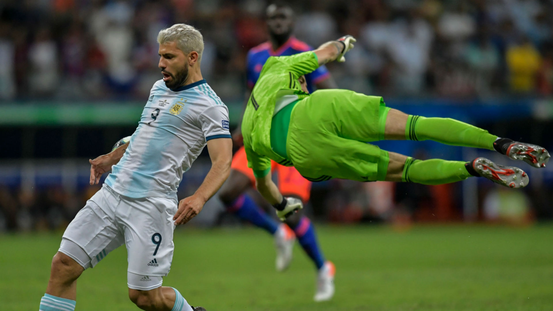 Sergio Aguero David Ospina Colombia Argentina Copa America 2019