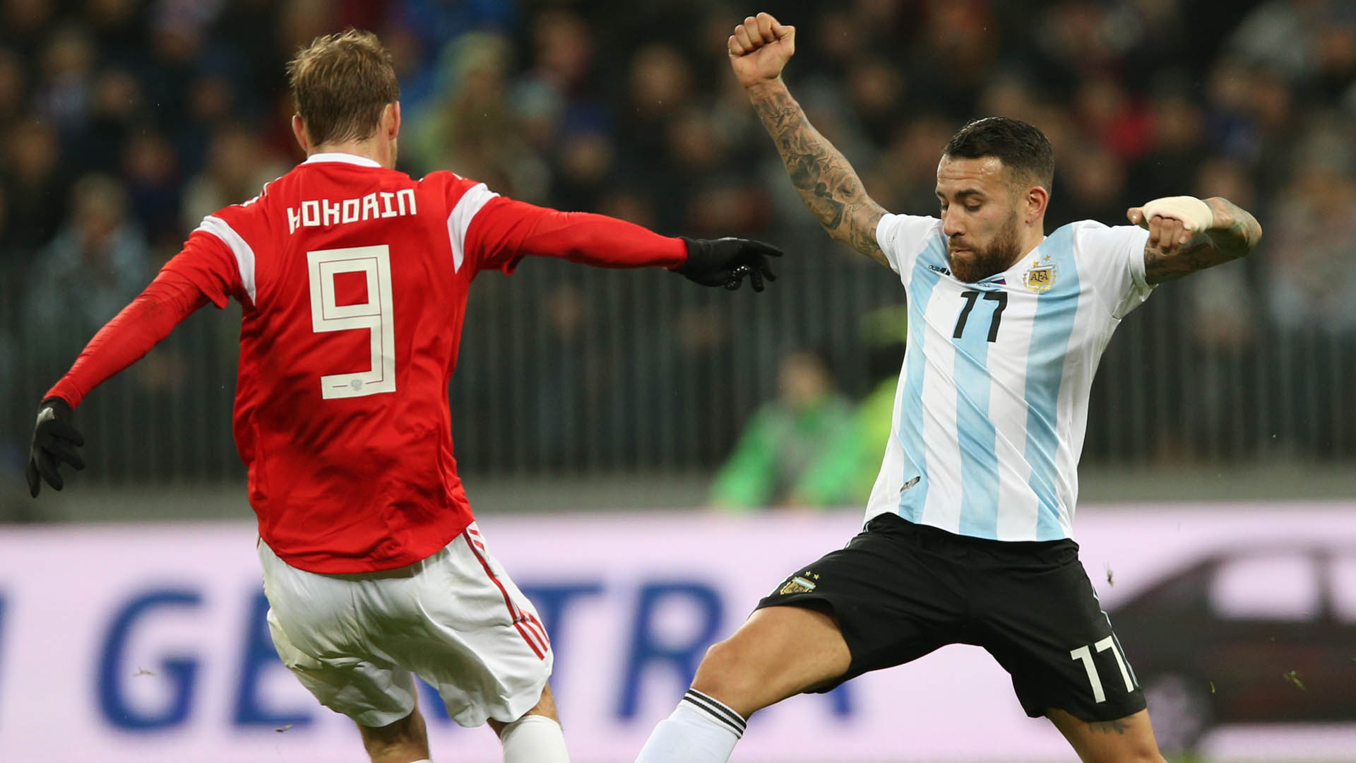 Nicolas Otamendi Rusia Argentina 11 11 17