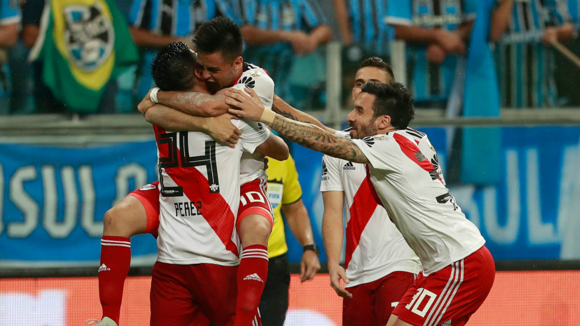 Comemoração Gonzalo Martínez Grêmio River Plate 30102018