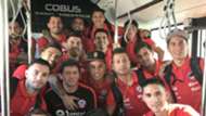 Plantel de Chile en Rumania. 14062017