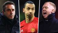 Gary Neville Zlatan Ibrahimovic Paul Scholes