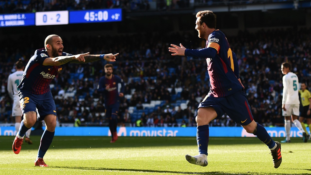 El Clasico Barcelona Star Lionel Messi Assists Aleix Vidal With