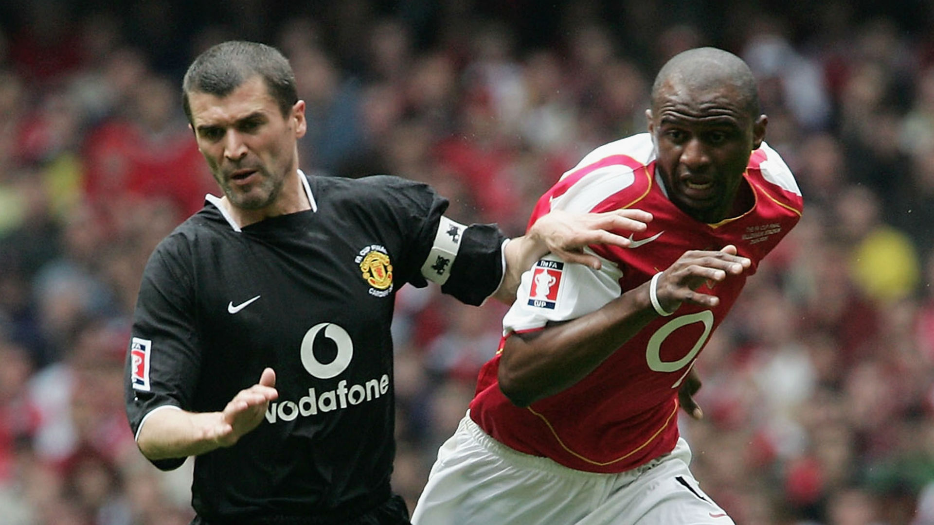 Roy Keane and Patrick Vieira