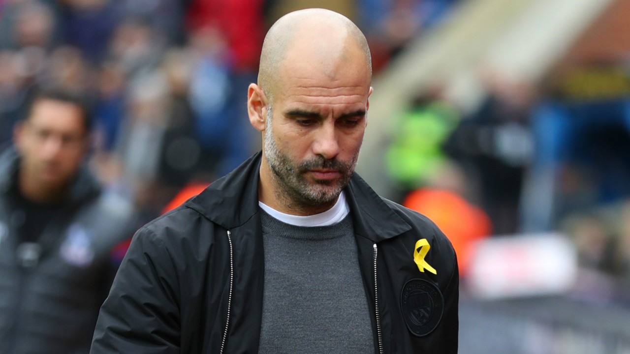 Image result for pep guardiola yellow ribbon
