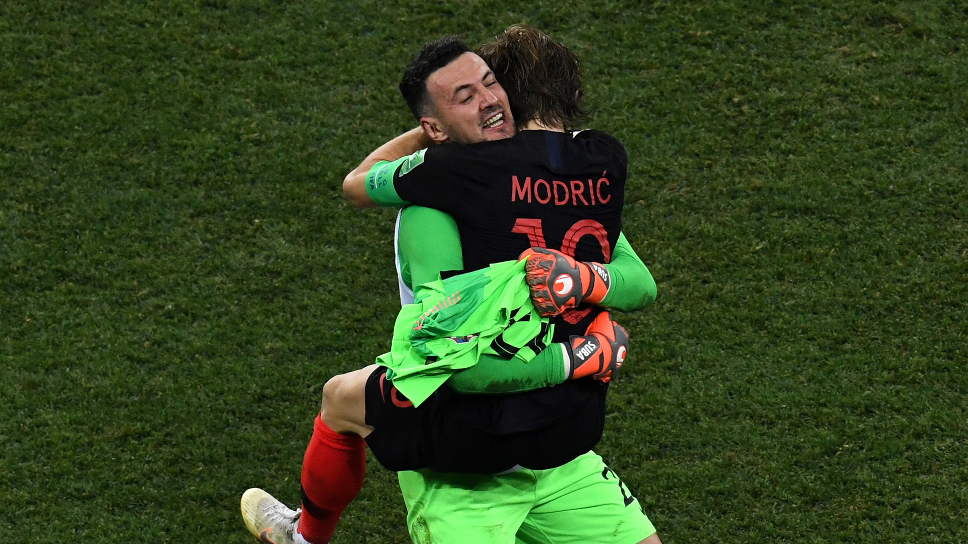   Danijel Subasic Luka Modric Croatia Denmark World Cup 01072018 
