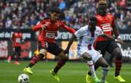 Maxwell Cornet Benjamin Andre Rennes Lyon Ligue 1 02042017