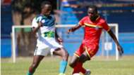 Bolton Omwenga of KCB and Jamal Mwambeleko of Mount Kenya United.