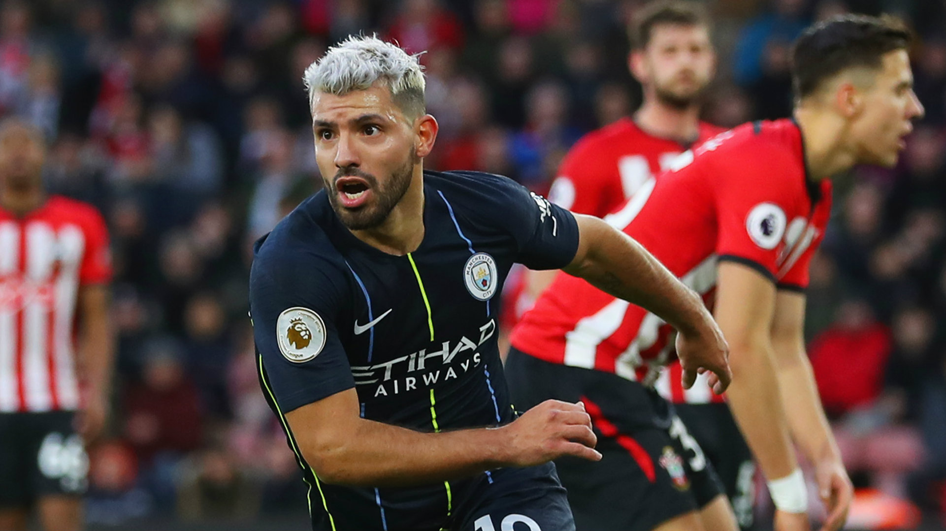 Sergio Aguero Southampton vs Manchester City Premier League 2018-19