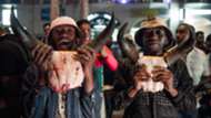 Madagascar fans celebrate AFCON