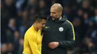Josep Guardiola y Alexis Sánchez archivo Arsenal City